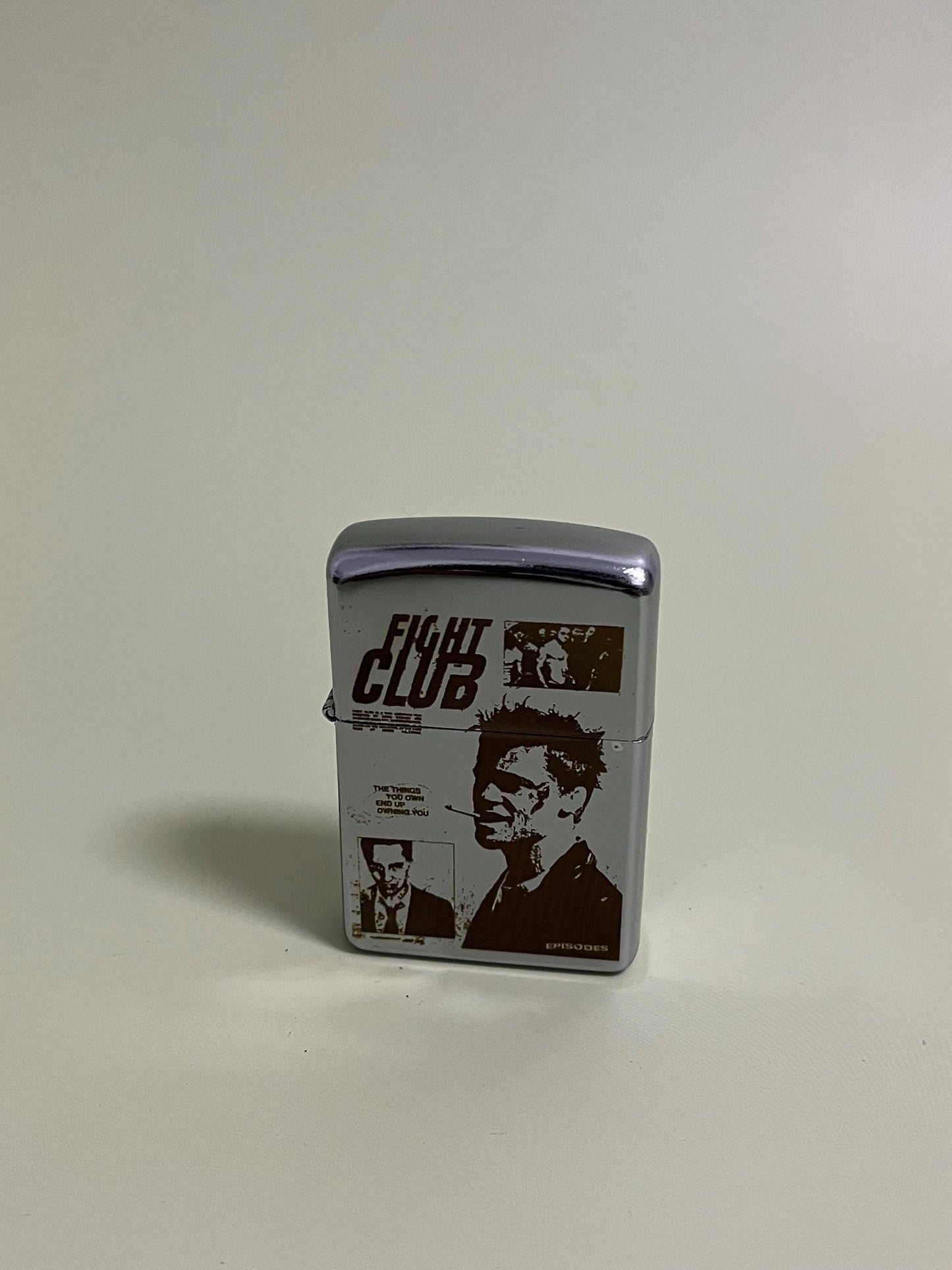Fight Club Edition Lighter - Steel engraved flip oil lighter