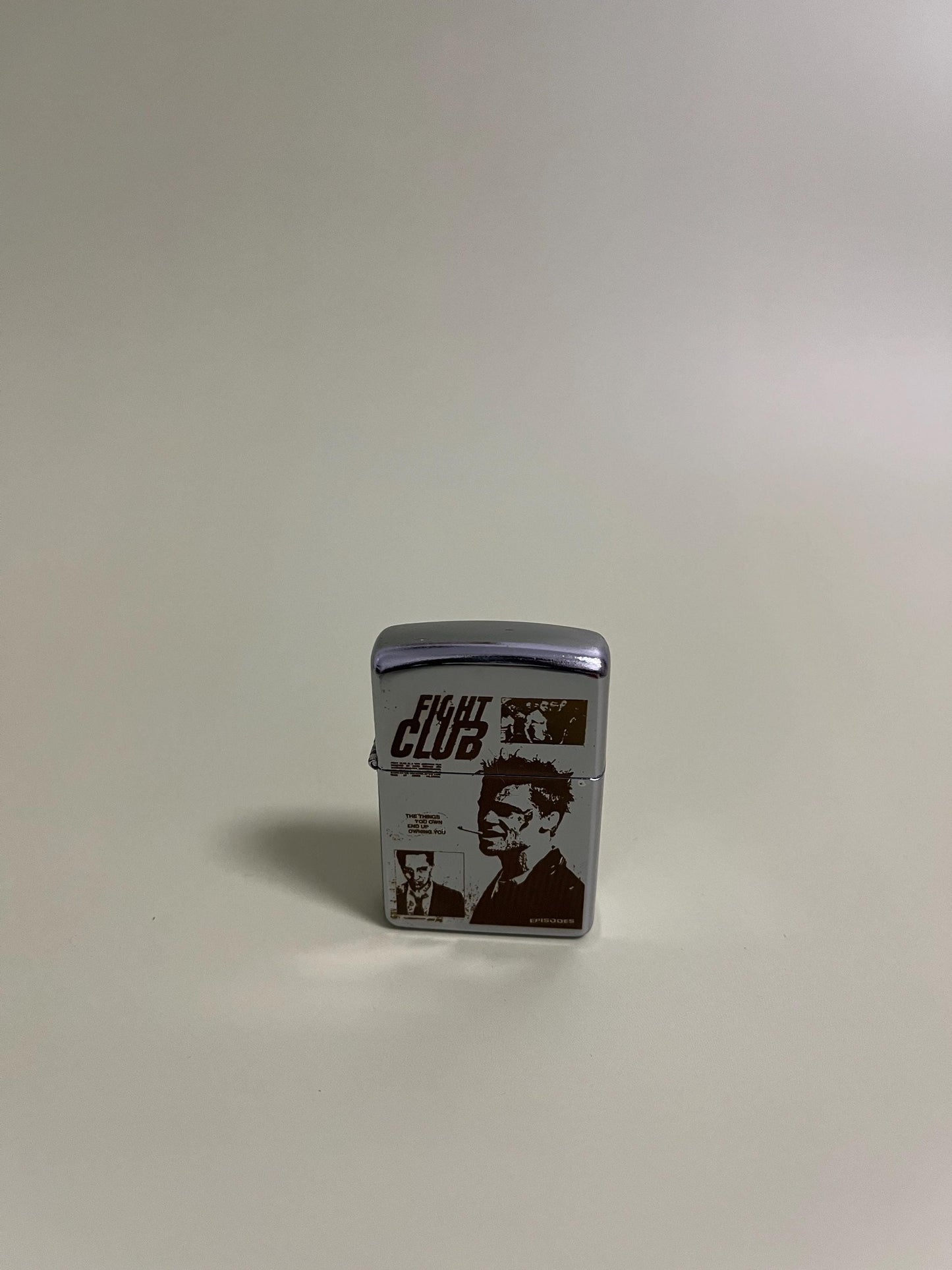 Fight Club Edition Lighter - Steel engraved flip oil lighter