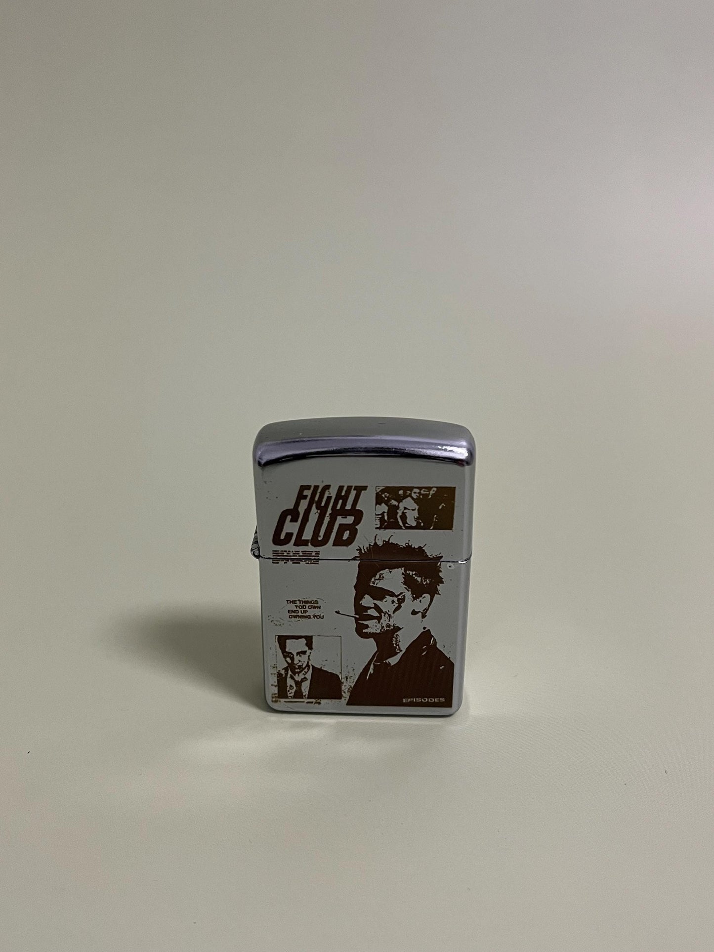 Fight Club Edition Lighter - Steel engraved flip oil lighter