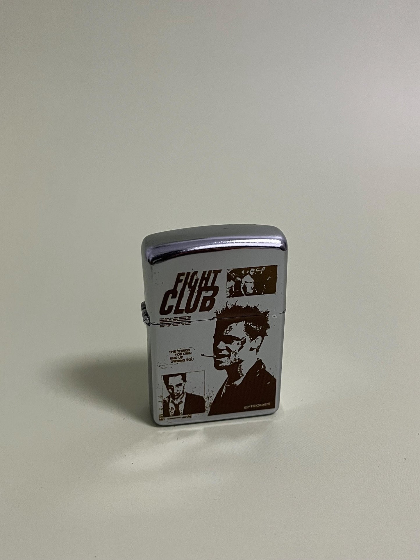 Fight Club Edition Lighter - Steel engraved flip oil lighter