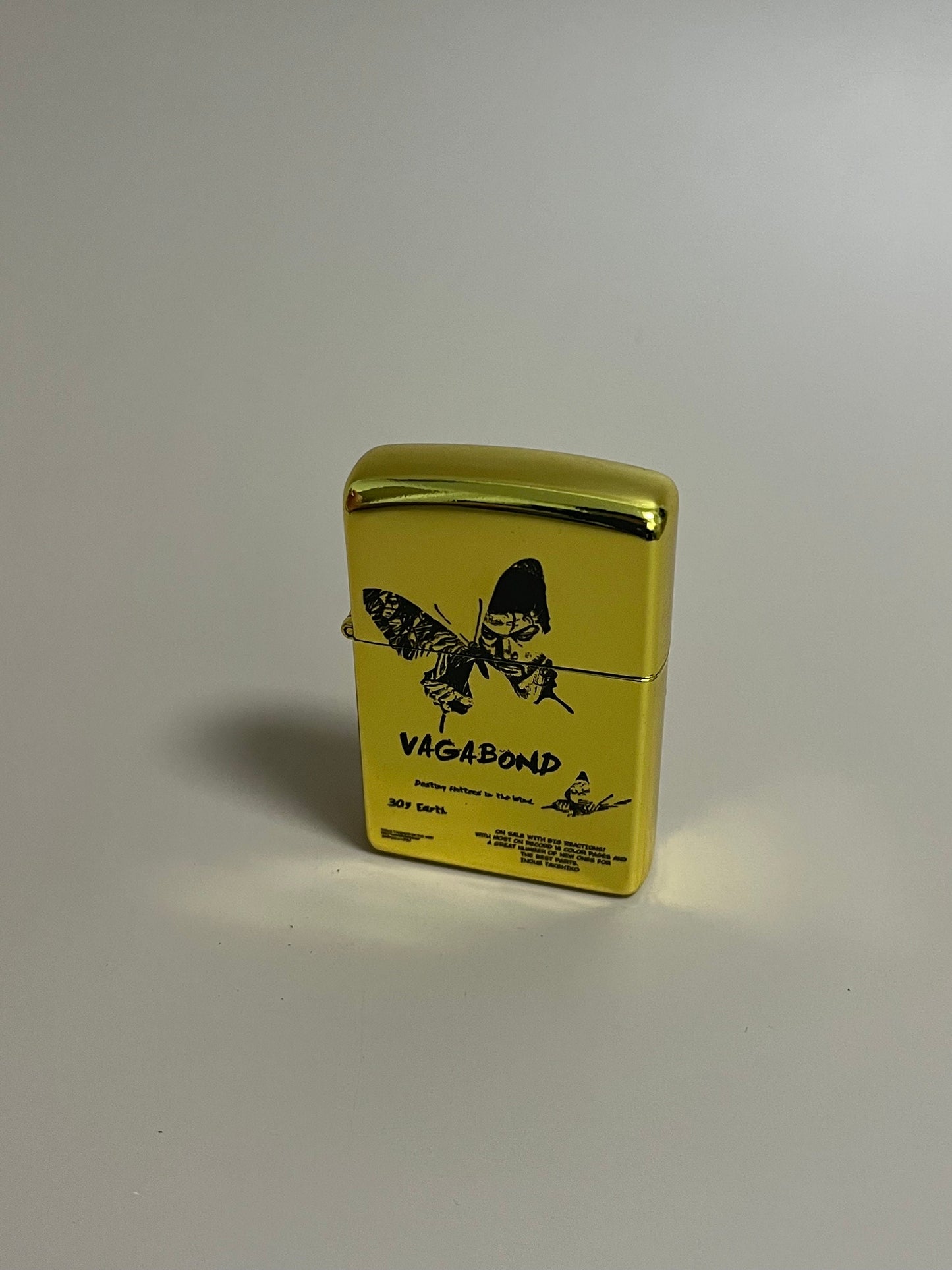 Vagabond Edition Engraved Lighter - Vintage Style Samurai Flip Oil Lighter