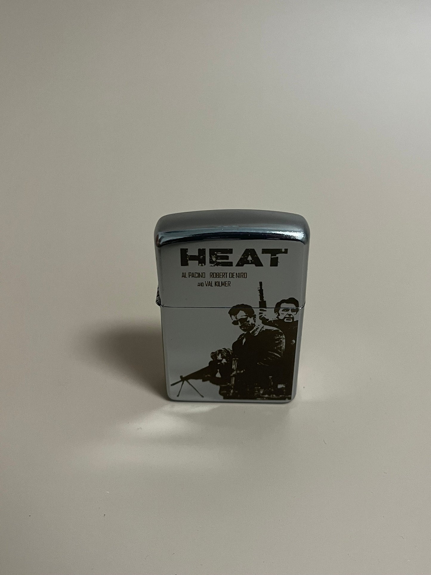 Heat 1995 edition lighter - Steel engraved flip oil lighter