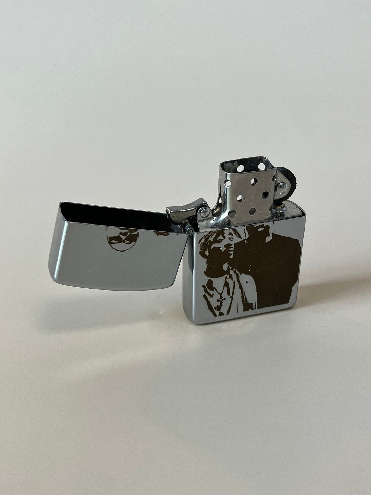 Tupac and Biggie Lighter Case - Steel Flip Oil Lighter