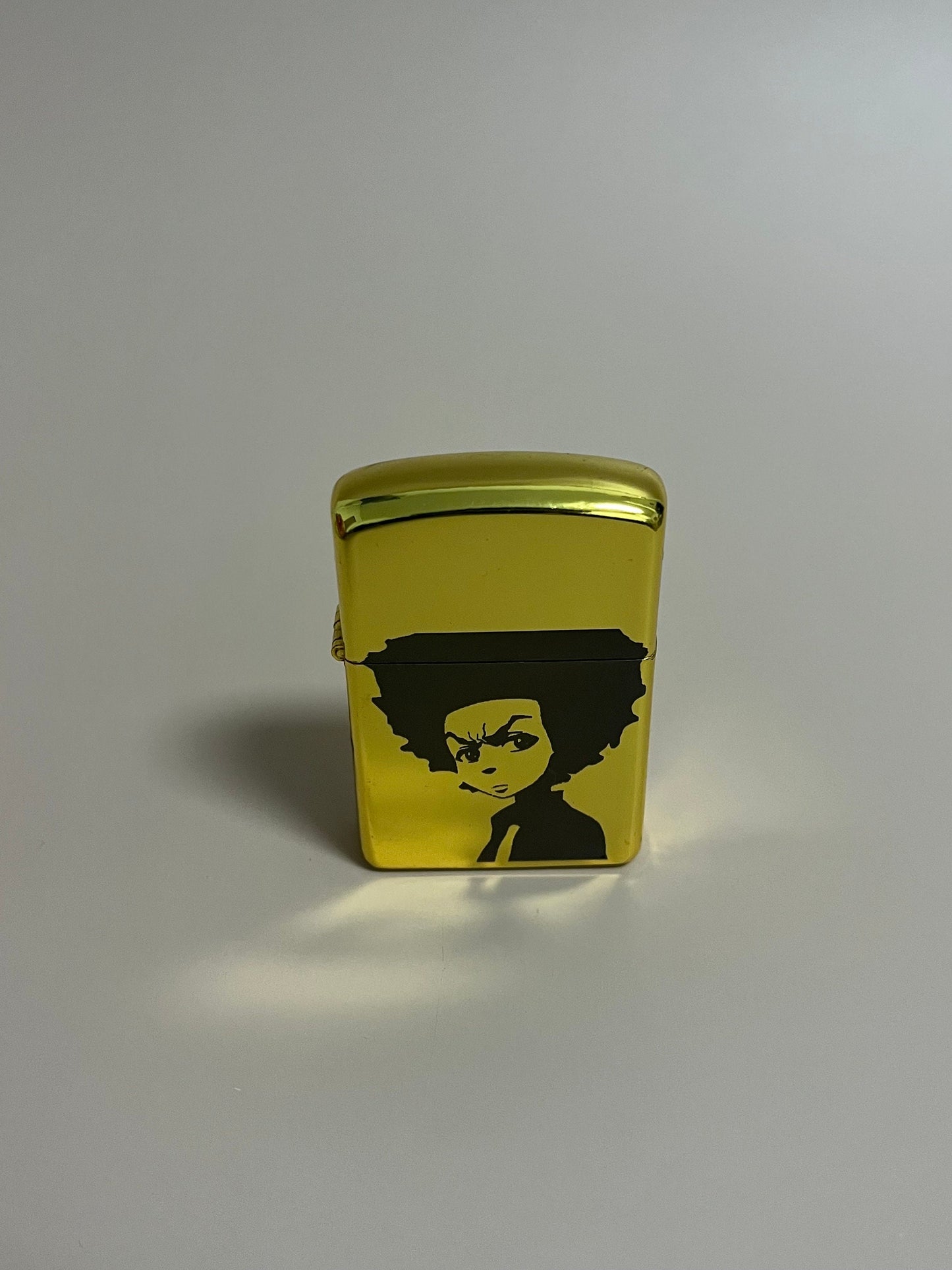 The Boondocks, Huey Edition Steel Lighter - Engraved Flip Oil Lighter