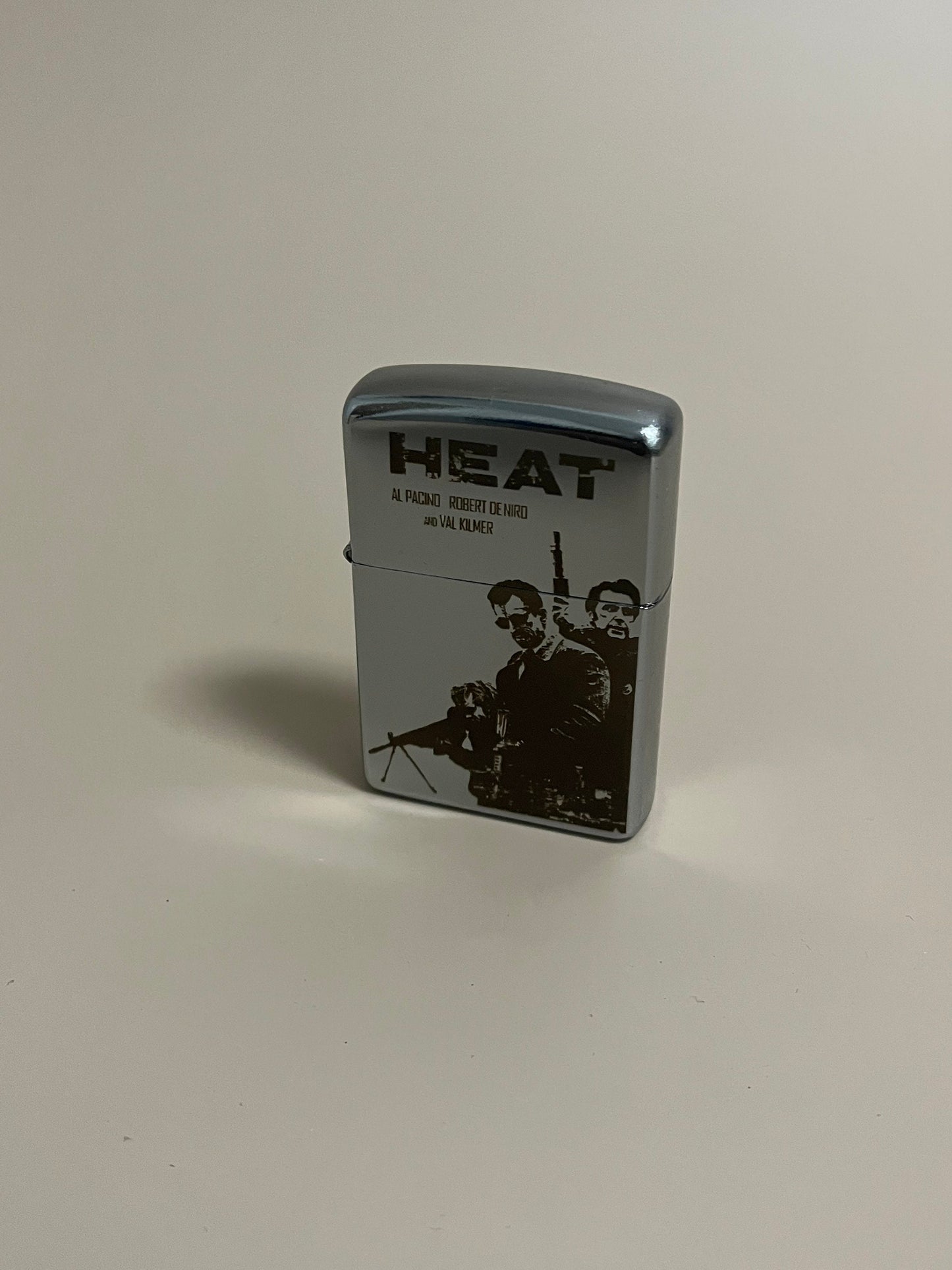 Heat 1995 edition lighter - Steel engraved flip oil lighter