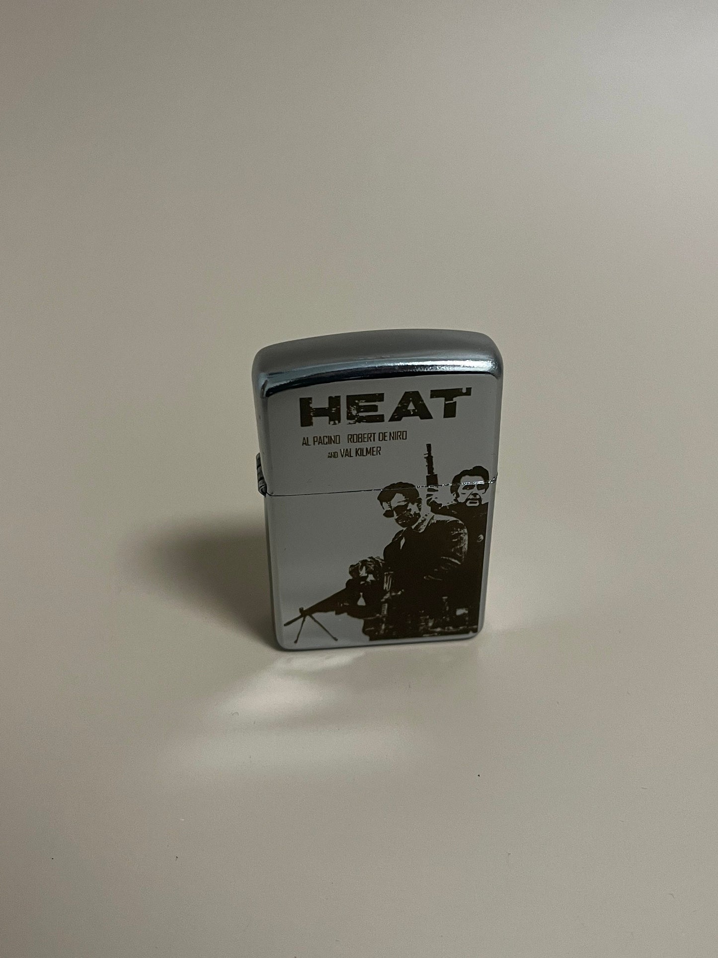 Heat 1995 edition lighter - Steel engraved flip oil lighter