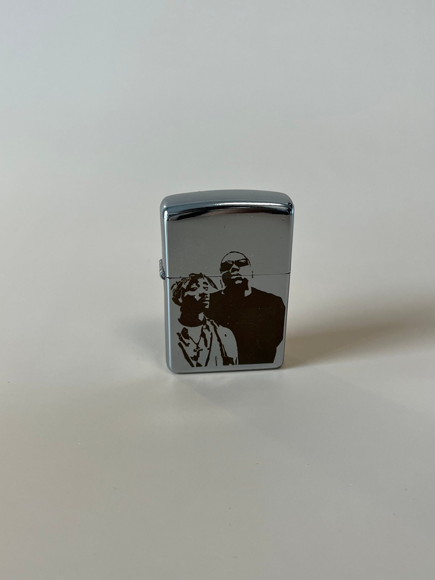 Tupac and Biggie Lighter Case - Steel Flip Oil Lighter