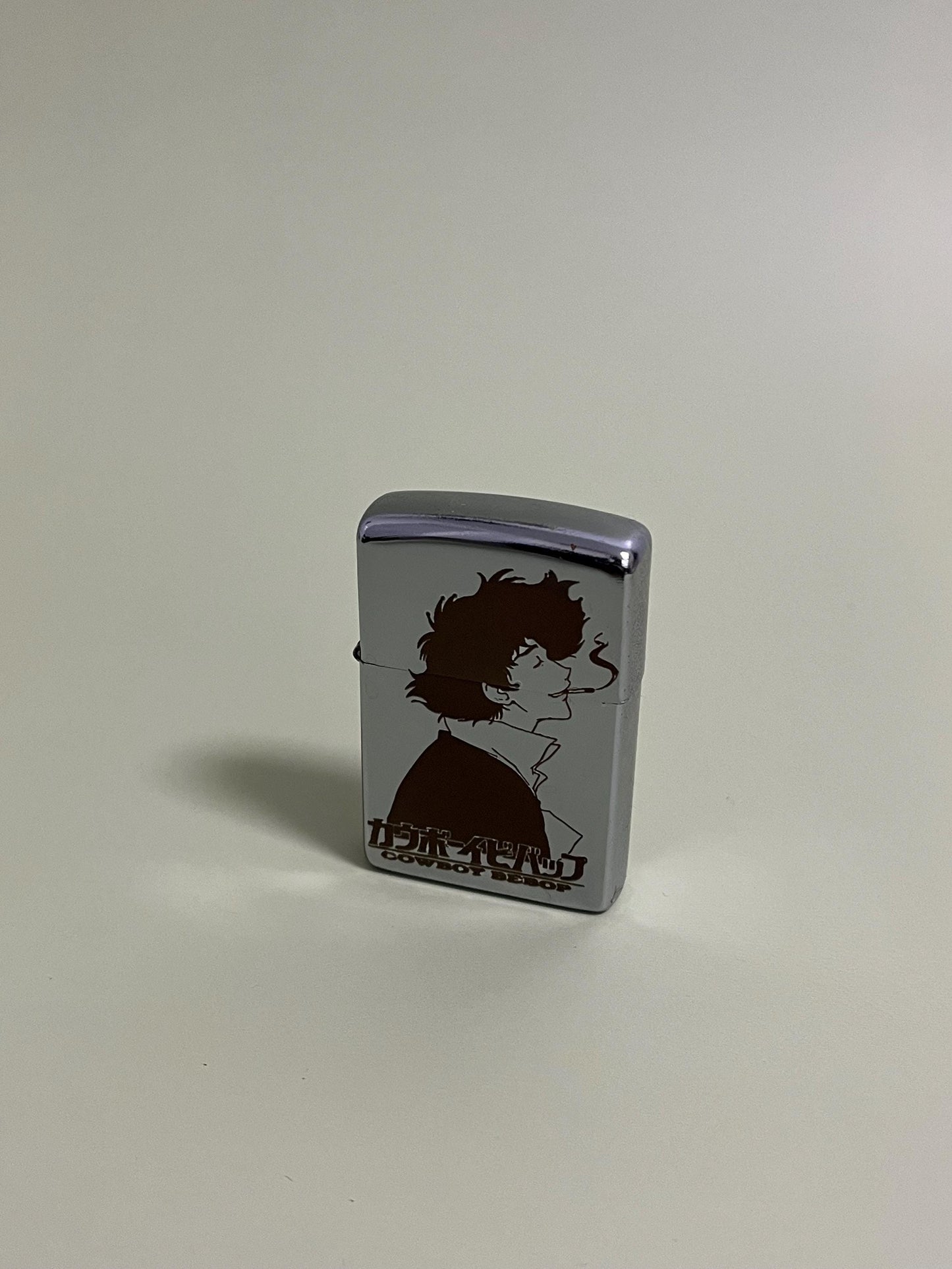 Cowboy Bebop Engraved Steel Flip Oil Lighter - Spike Bounty Hunter Vintage Style Lighter