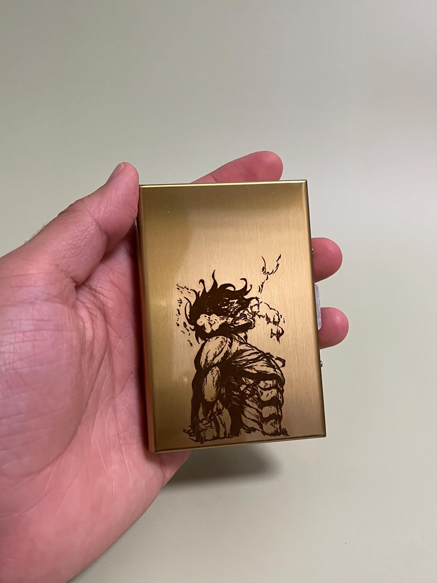 Attack Titan Engraved Wallet/Card Holder Artwork, Business Card AOT Case