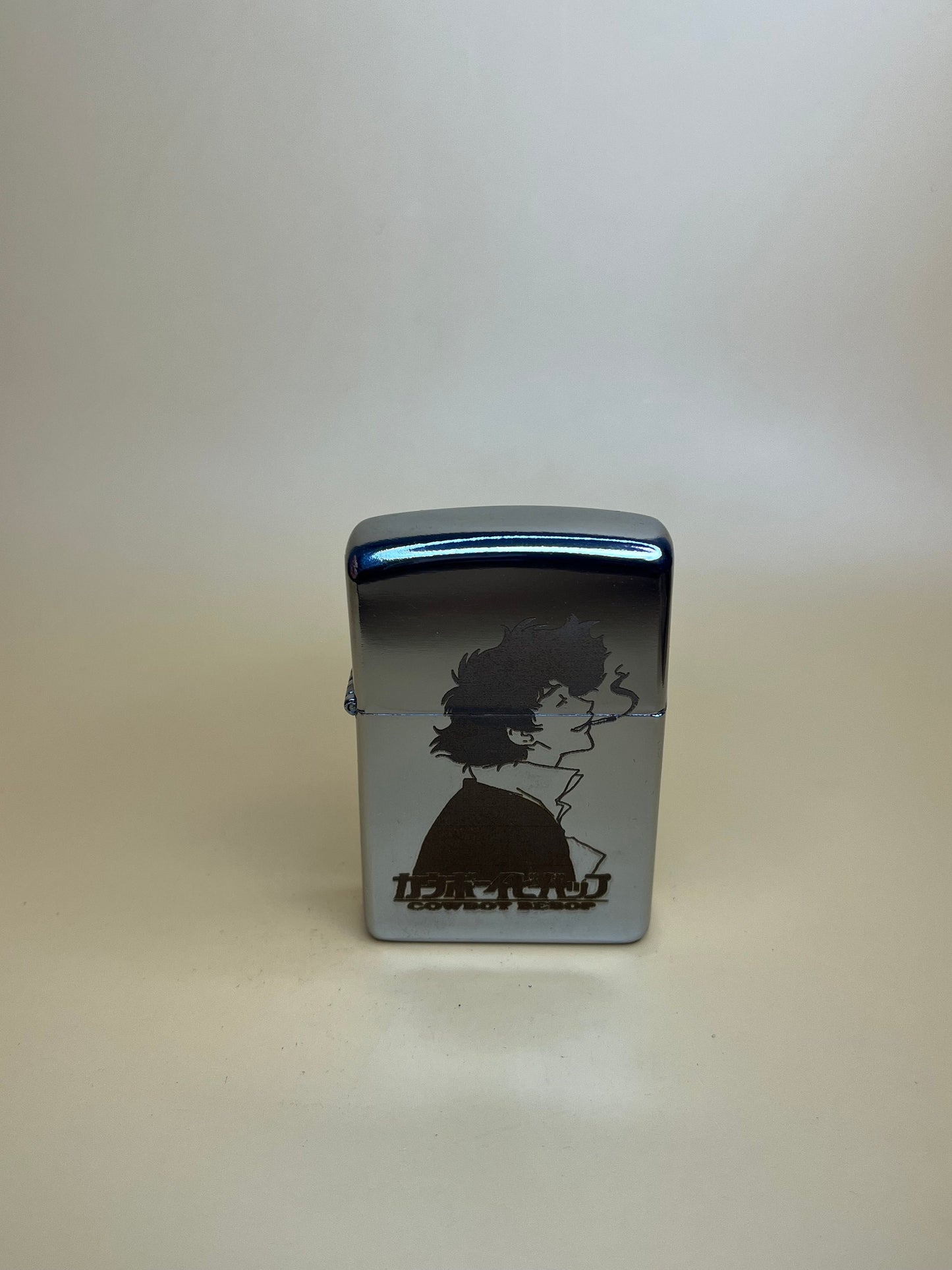 Cowboy Bebop Engraved Steel Flip Oil Lighter - Spike Bounty Hunter Vintage Style Lighter