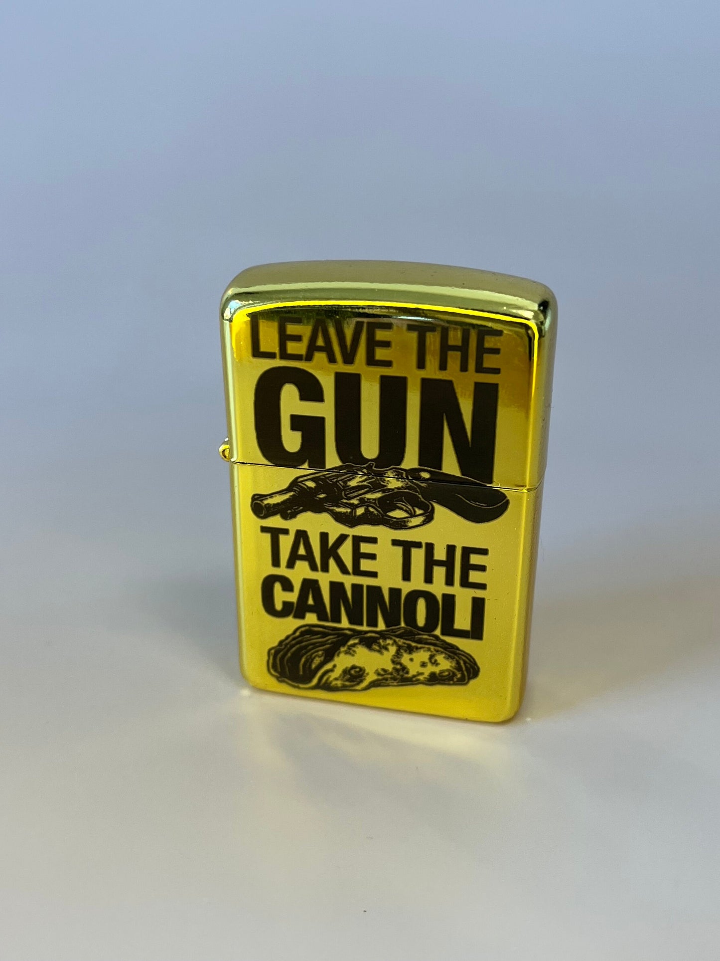 Godfather Edition Lighter Case "Leave The Gun, Take The Cannoli" Steel Oil Lighter