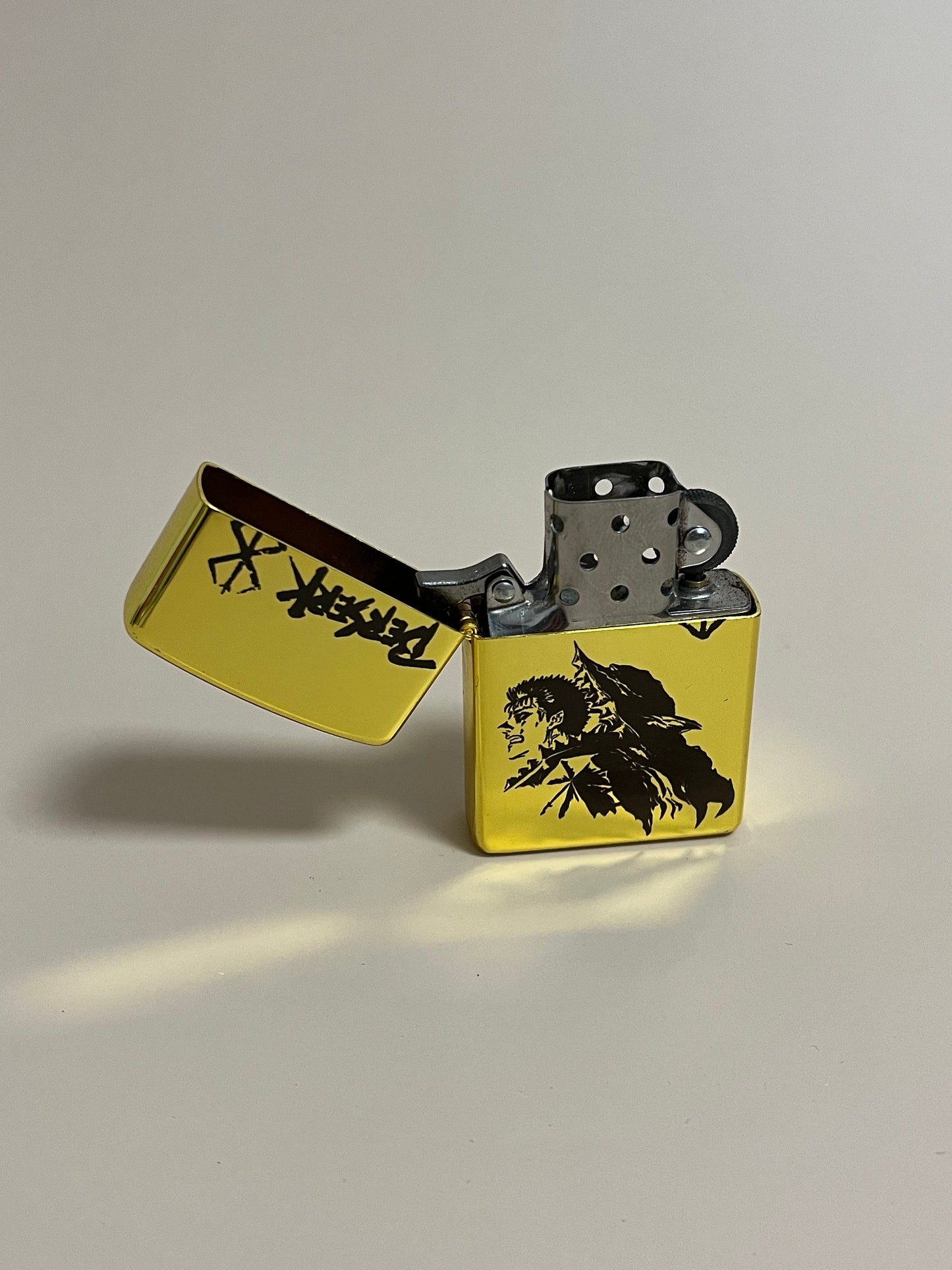 Berserk "Guts Armor" Engraved Lighter Case - Steel Flip Oil Lighter