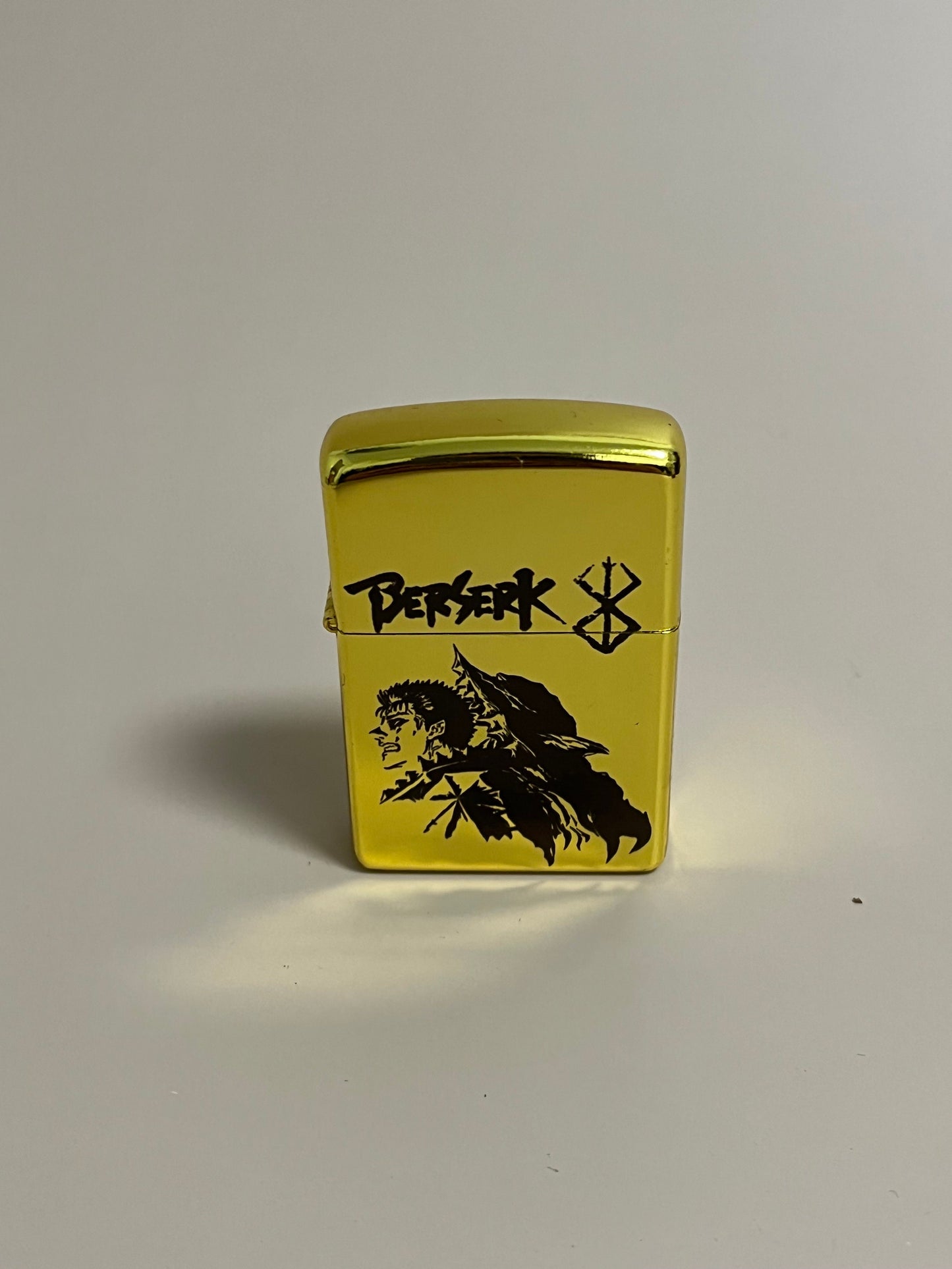 Berserk "Guts Armor" Engraved Lighter Case - Steel Flip Oil Lighter