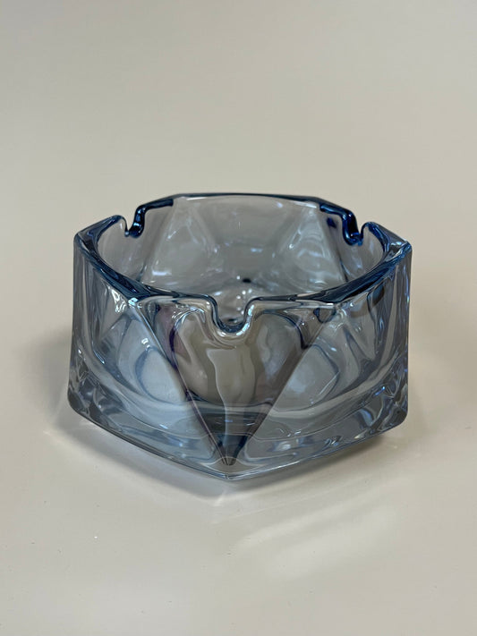 European Style Clear Ocean Blue Ashtray - Beautiful cigar ash tray design