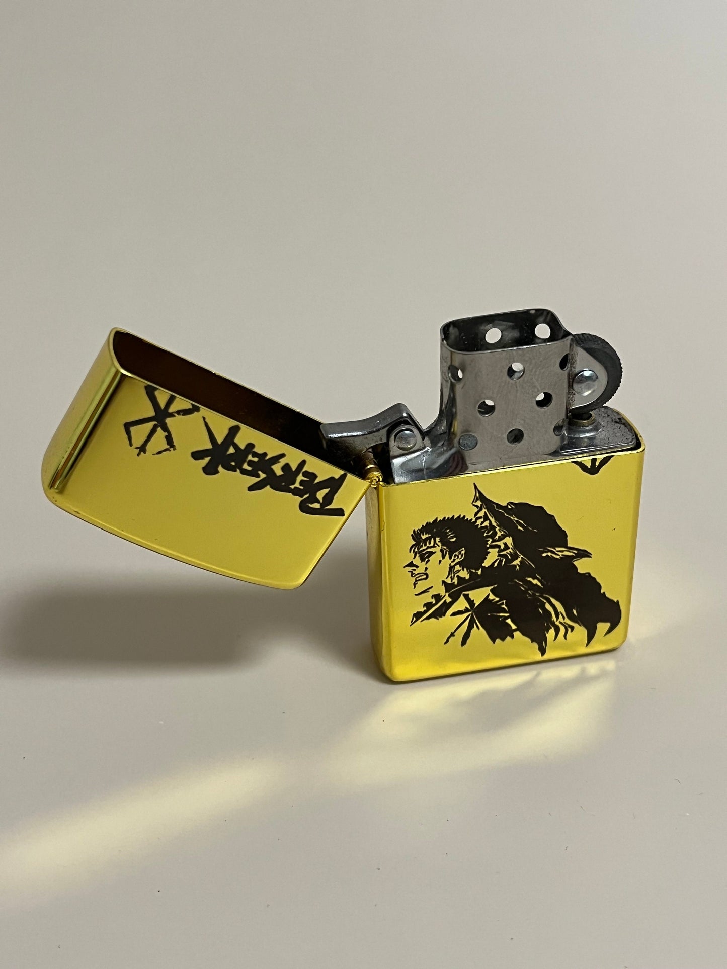 Berserk "Guts Armor" Engraved Lighter Case - Steel Flip Oil Lighter